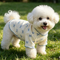 1pc Pet Dog/Cat Clothing, Allover Print With Pink Bow Tie, Breathable & Comfortable Knit Sweater