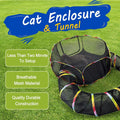 Outdoor Cat Playground Tent & Tunnel