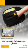 Pet Hair Removal Kit: Sticky Roller, Static Brush & Grooming Gloves - For Cat/Dog Fur on Furniture Car Clothing