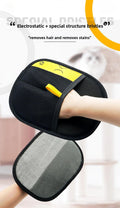 Pet Hair Removal Kit: Sticky Roller, Static Brush & Grooming Gloves - For Cat/Dog Fur on Furniture Car Clothing